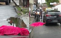 Mulher morre após passar mal na rua e ser atropelada, em Cruz das Almas