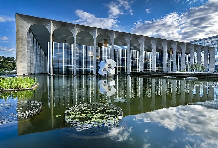 O Palácio do Itamaraty em Brasília