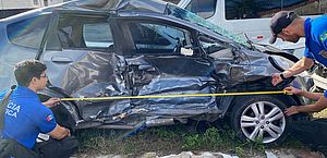 Carro envolvido em acidente que matou mulher em Santa Amélia bateu a 100 Km/h