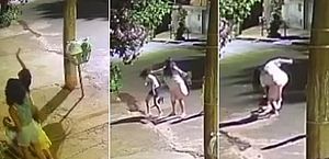 Tia bate cabeça da sobrinha em asfalto após ela tocar campainha, em Goiás 