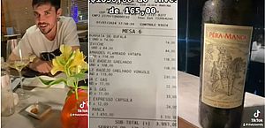 Vídeo: amigos pedem vinho em restaurante e viralizam após conta mostrar que ele custava R$ 1.650