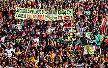 Milhares de indígenas participaram de marcha em Brasília nesta terça (23)