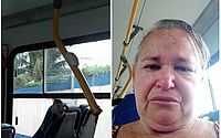 Vídeo: idosa é atingida por barra que se desprendeu de banco de ônibus em Maceió