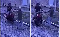 Vídeo mostra assalto à mão armada no Barro Duro; criminoso fugiu em moto roubada