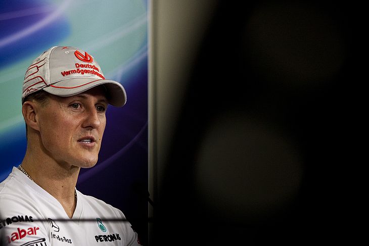 Foto de arquivo: SP, BRASIL, 24-11-2011, 12h00: GP BRASIL DE F-1. O alemao Michael Schumacher durante entrevista coletiva para o GP Brasil de F-1