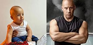 Bebê do Espírito Santo viraliza por semelhança com Vin Diesel