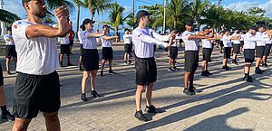 Futuros delegados de Alagoas iniciam preparação física com corrida na orla