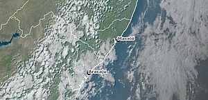 Semarh emite alerta de acumulado de chuvas para três regiões de Alagoas