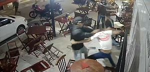 Imagens fortes: vídeo mostra briga entre torcedores em bar, na parte baixa de Maceió 