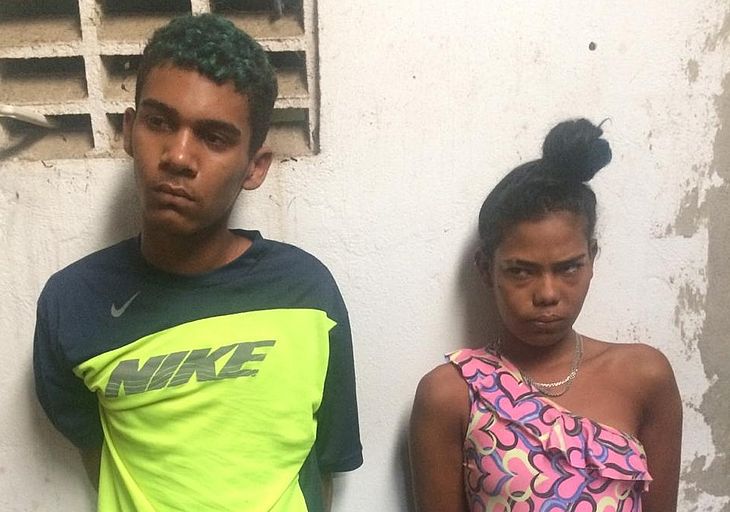 Nathalya e Jadilson foram presos na casa da avÃ³ dela, em SÃ£o JosÃ© da Laje