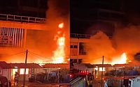 Vídeos: incêndio atinge canteiro de obras de hospital particular em Cruz das Almas