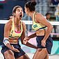 Ana Patrícia e Duda vencem jogão na semi e vão à final do vôlei de praia