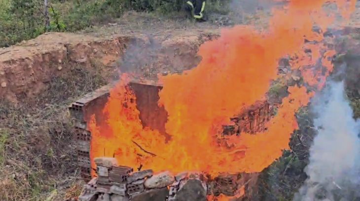 Droga foi incinerada em um terreno baldio no interior de Alagoas